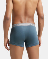 JOCKEY Super Combed Cotton Rib Solid Trunk with Ultrasoft Waistband #8015- Deep Slate