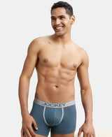 JOCKEY Super Combed Cotton Rib Solid Trunk with Ultrasoft Waistband #8015- Deep Slate