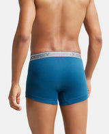 JOCKEY Super Combed Cotton Rib Solid Trunk with Ultrasoft Waistband #8015- Seaport Teal