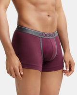 JOCKEY Super Combed Cotton Rib Solid Trunk with Ultrasoft Waistband #8015- Wine Tasting