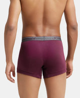 JOCKEY Super Combed Cotton Rib Solid Trunk with Ultrasoft Waistband #8015- Wine Tasting