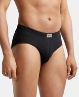 JOCKEY Solid Brief with Ultrasoft Concealed Waistband #8035- Black