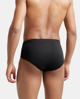 JOCKEY Solid Brief with Ultrasoft Concealed Waistband #8035- Black