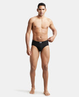 JOCKEY Solid Brief with Ultrasoft Concealed Waistband #8035- Black