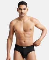 JOCKEY Solid Brief with Ultrasoft Concealed Waistband #8035- Black