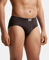 JOCKEY Solid Brief with Ultrasoft Concealed Waistband #8035- Brown