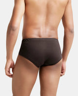 JOCKEY Solid Brief with Ultrasoft Concealed Waistband #8035- Brown