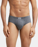 JOCKEY Solid Brief with Ultrasoft Concealed Waistband #8035- Charcoal Melange