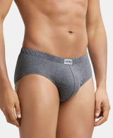 JOCKEY Solid Brief with Ultrasoft Concealed Waistband #8035- Charcoal Melange