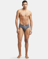 JOCKEY Solid Brief with Ultrasoft Concealed Waistband #8035- Charcoal Melange