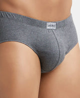 JOCKEY Solid Brief with Ultrasoft Concealed Waistband #8035- Charcoal Melange