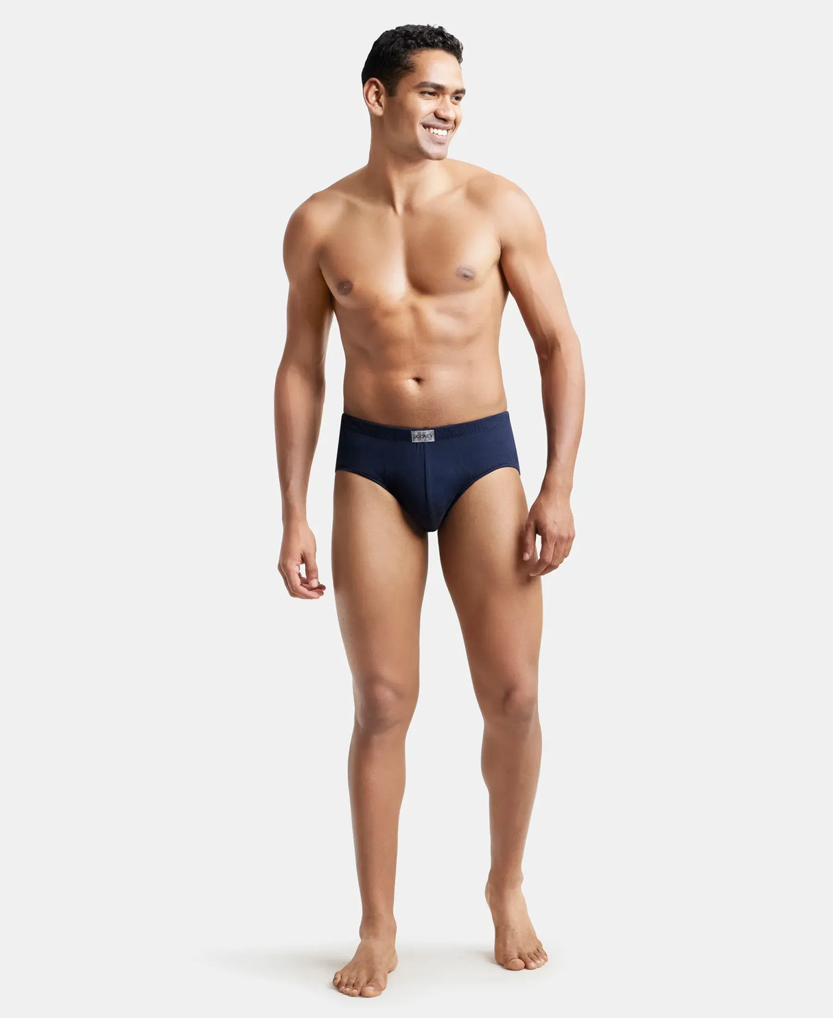 JOCKEY Solid Brief with Ultrasoft Concealed Waistband #8035- Deep Navy