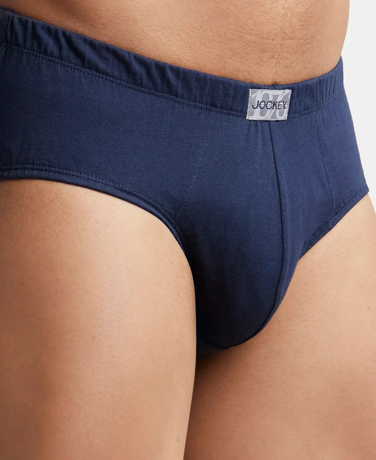 JOCKEY Solid Brief with Ultrasoft Concealed Waistband #8035- Deep Navy