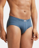 JOCKEY Solid Brief with Ultrasoft Concealed Waistband #8035- Deep Slate