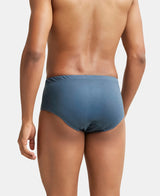 JOCKEY Solid Brief with Ultrasoft Concealed Waistband #8035- Deep Slate