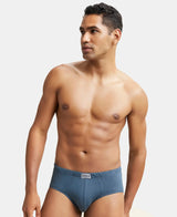 JOCKEY Solid Brief with Ultrasoft Concealed Waistband #8035- Deep Slate