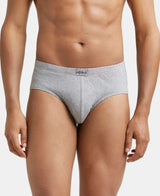 JOCKEY Solid Brief with Ultrasoft Concealed Waistband #8035- Grey Melange