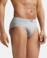 JOCKEY Solid Brief with Ultrasoft Concealed Waistband #8035- Grey Melange