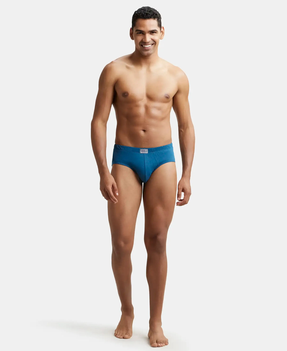 JOCKEY Solid Brief with Ultrasoft Concealed Waistband #8035- Seaport Teal