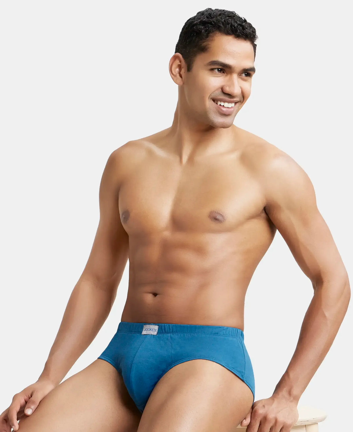 JOCKEY Solid Brief with Ultrasoft Concealed Waistband #8035- Seaport Teal