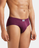 JOCKEY Solid Brief with Ultrasoft Concealed Waistband #8035- Wine Tasting