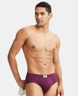 JOCKEY Solid Brief with Ultrasoft Concealed Waistband #8035- Wine Tasting