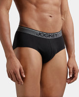 JOCKEY Super Combed Cotton Solid Brief with Ultrasoft Waistband #8037- Black