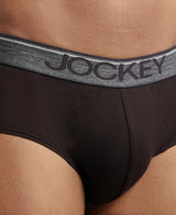 JOCKEY Super Combed Cotton Solid Brief with Ultrasoft Waistband #8037- Brown