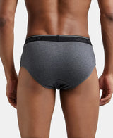 JOCKEY Super Combed Cotton Solid Brief with Ultrasoft Waistband #8037- Charcoal Melange