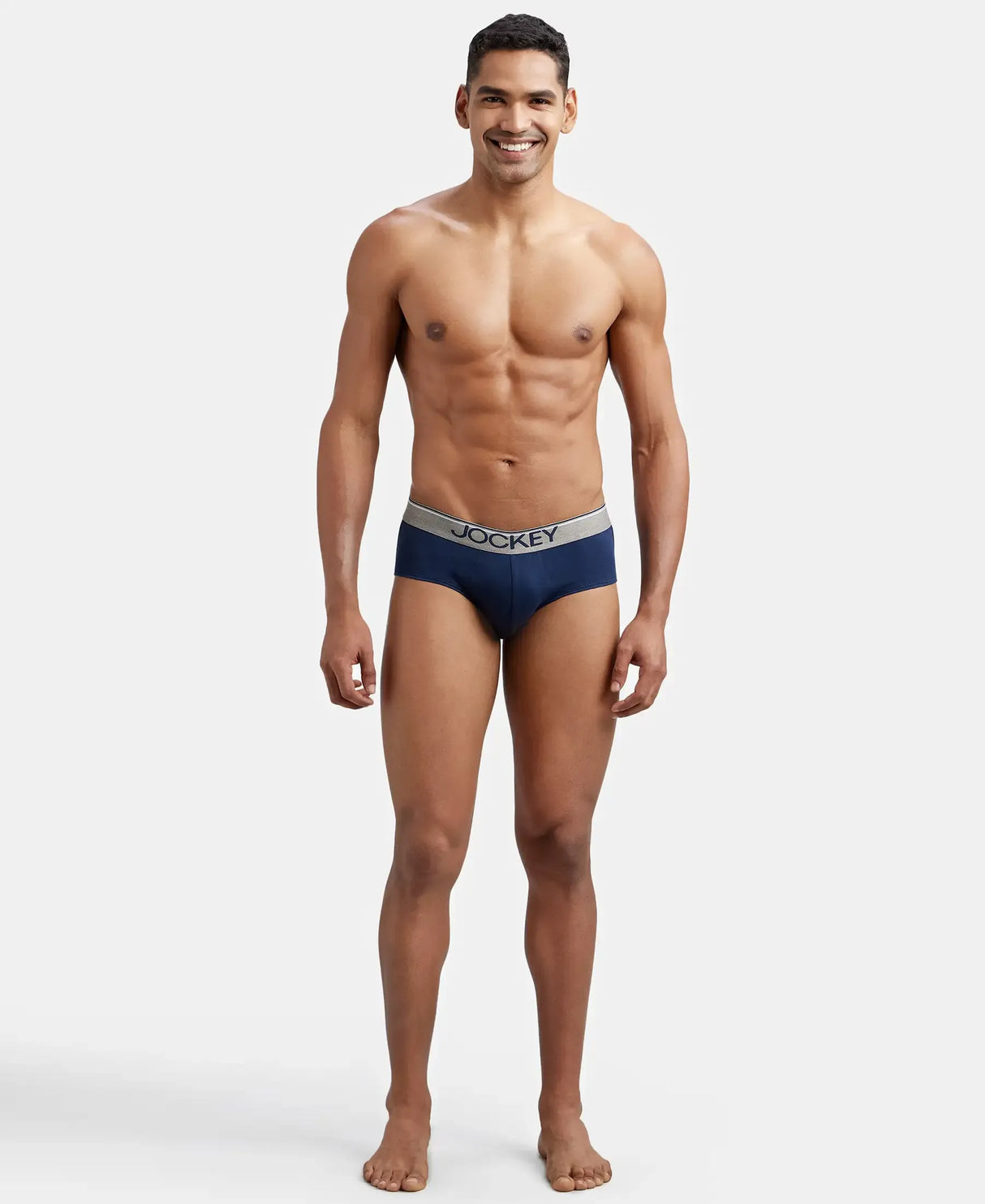 JOCKEY Super Combed Cotton Solid Brief with Ultrasoft Waistband #8037- Deep Navy