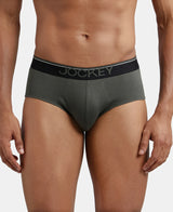 JOCKEY Super Combed Cotton Solid Brief with Ultrasoft Waistband #8037- Deep Olive