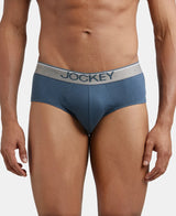 JOCKEY Super Combed Cotton Solid Brief with Ultrasoft Waistband #8037- Deep Slate