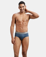 JOCKEY Super Combed Cotton Solid Brief with Ultrasoft Waistband #8037- Deep Slate