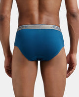 JOCKEY Super Combed Cotton Solid Brief with Ultrasoft Waistband #8037- Seaport Teal