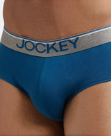 JOCKEY Super Combed Cotton Solid Brief with Ultrasoft Waistband #8037- Seaport Teal