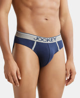 JOCKEY Super Combed Cotton Rib Solid Brief with Ultrasoft Waistband #8044 - Deep Navy