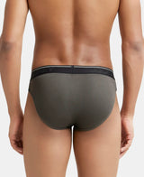 JOCKEY Super Combed Cotton Rib Solid Brief with Ultrasoft Waistband #8044 - Deep Olive