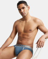 JOCKEY Super Combed Cotton Rib Solid Brief with Ultrasoft Waistband #8044 - Deep Slate