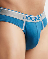 JOCKEY Super Combed Cotton Rib Solid Brief with Ultrasoft Waistband #8044 - Seaport Teal