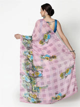 KALINI - Floral Printed Georgette Saree