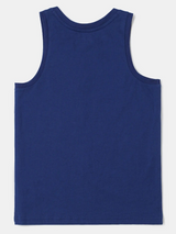 Boy's Super Combed Cotton Graphic Printed Tank Top  #AB14 - Blue Depth Printed