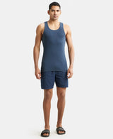 JOCKEY Super Combed Cotton Rib Round Neck with Racer Back Gym Vest #9922- Graphite