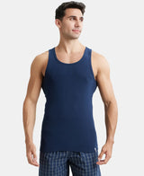 JOCKEY Super Combed Cotton Rib Round Neck with Racer Back Gym Vest #9922- Navy