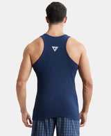 JOCKEY Super Combed Cotton Rib Round Neck with Racer Back Gym Vest #9922- Navy