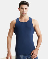 JOCKEY Super Combed Cotton Rib Round Neck with Racer Back Gym Vest #9922- Navy