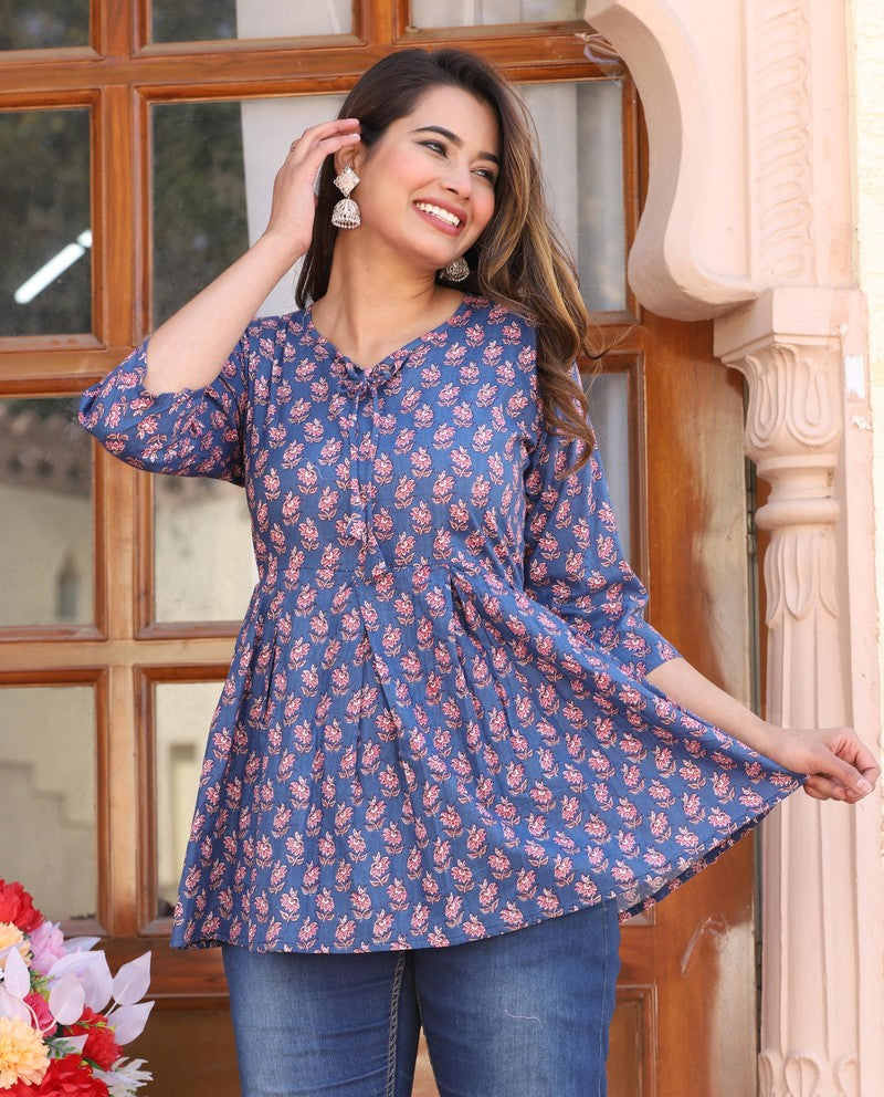 Riddhi - Cotton Printed Women's Top