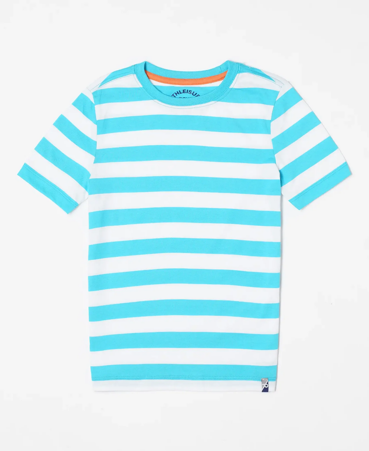 Boy's Super Combed Cotton Striped Half Sleeve T-Shirt #AB09 - Assorted