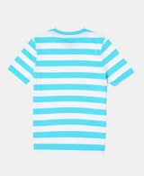 Boy's Super Combed Cotton Striped Half Sleeve T-Shirt #AB09 - Assorted