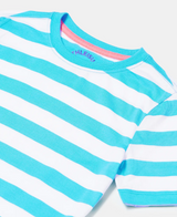 Boy's Super Combed Cotton Striped Half Sleeve T-Shirt #AB09 - Assorted