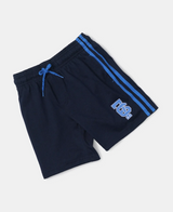 Boy's Super Combed Cotton Rich Graphic Printed Shorts with Contrast Side Taping #AB11 -Navy